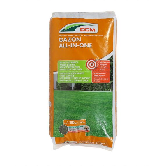 Ingrasamant gazon DCM, NPK 10-3-18, granulat, 10 kg, 200 mp, asigura un gazon dens-Dacenergy.ro