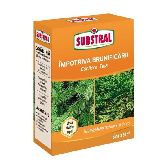 Ingrasamant anti-ingalbenire pentru conifere Substral, granule, efecte vizibile rapid, 1 kg-Dacenergy.ro
