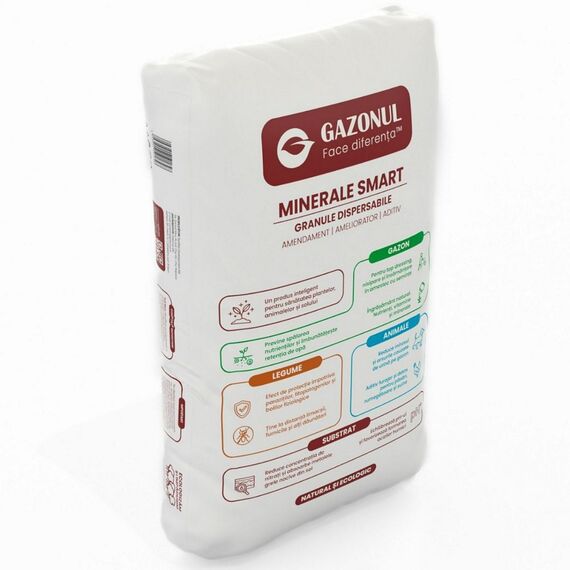 Minerale Smart 891, amendament inovativ,100% naturale si ecologice, imbunatateste structura fizica a solului, echilibreaza pH-ului, granule, 25 kg-poza 2-Dacenergy.ro