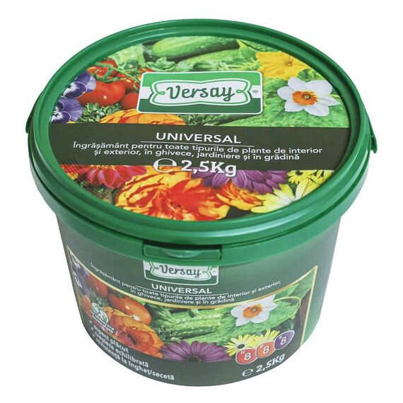 Ingrasamant universal Versay, forma granulata, crestere echilibrata, rezistenta ridicata la seceta / inghet, 2.5 kg-poza 4-Dacenergy.ro