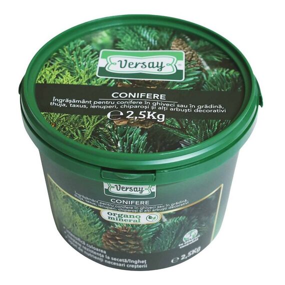 ​Ingrasamant pentru conifere Versay, forma granulata, intensifica culoarea, rezistenta ridicata la seceta/inghet, 2.5 kg-poza 2-Dacenergy.ro