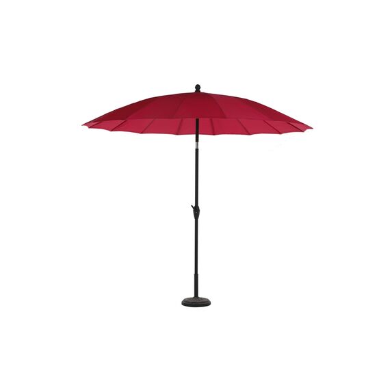 Umbrela soare DacEnergy©, suport fabricat din otel, forma rotunda, diametru 270 cm, inaltime 245 cm, culoare rosu-Dacenergy.ro