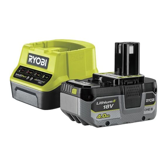 ​Kit acumulator si incarcator Ryobi, Li-Ion, 18 V, 4 Ah, 4 trepte afisare puterea ramasa-Dacenergy.ro