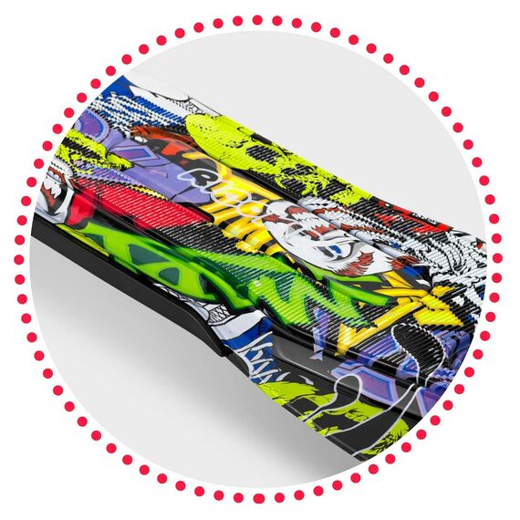 Trotineta, material ghidon aluminiu, cu 3 roti, iluminare Led in roti, inaltime reglabila, 79x27x60 cm, multicolor, Culoare: Multicolor-poza 4-Dacenergy.ro