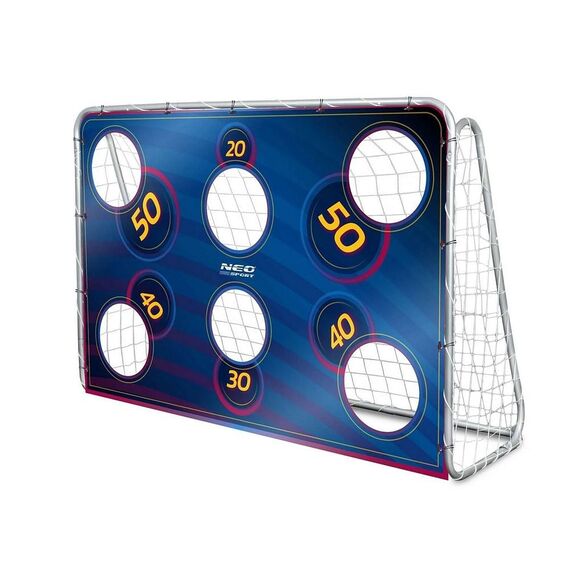 Covoras tinta pentru poarta de fotbal cu puncte, cu imprimare de inalta calitate, cu elemente de prindere incluse, 180 x 120 cm, albastru-poza 3-Dacenergy.ro