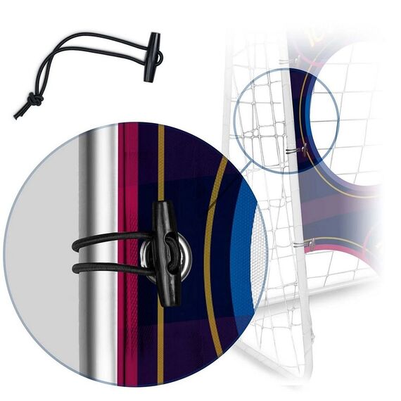 Covoras tinta pentru poarta de fotbal cu puncte, cu imprimare de inalta calitate, cu elemente de prindere incluse, 300 x 200 cm, albastru-poza 6-Dacenergy.ro