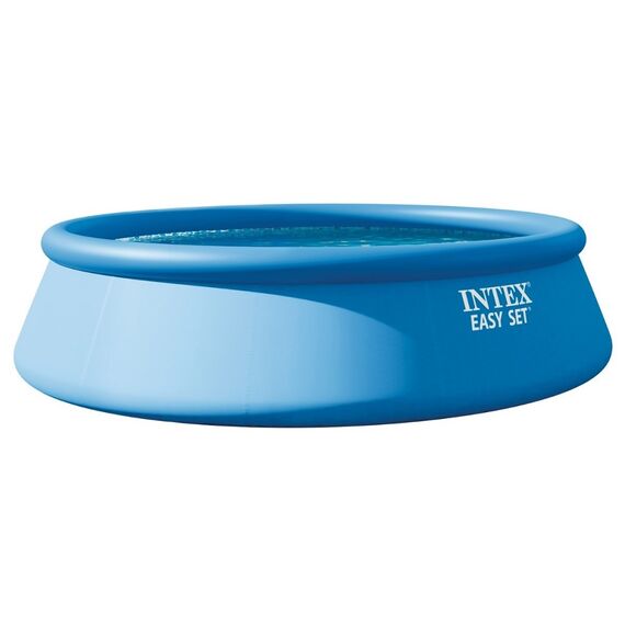 ​Piscina gonflabila, realizata din material PVC, forma rotunda, pompa pentru filtrare, scara, prelata si folie, 12430 litri, 457 x 107 cm, albastra-Dacenergy.ro