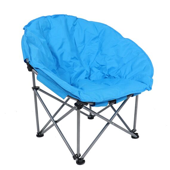 Scaun camping DacEnergy©, pliant, structura metalica, sezutul si spatarul sunt fabricate din poliester, 80 x 80 x 75, albastru, Culoare: Albastru-Dacenergy.ro