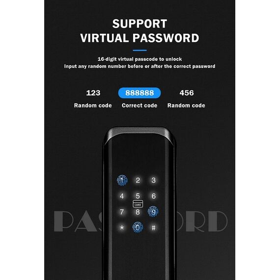 Incuietoare inteligenta DacEnergy©, pentru AcasA / Hotel / Apartament, material aliaj de aluminiu, deblocar Aplicatie TTlock / amprent digitala / parola / card RFID / cheie, pentru usa din lemn / metal, argintiu, Culoare: Argintiu-poza 16-Dacenergy.ro