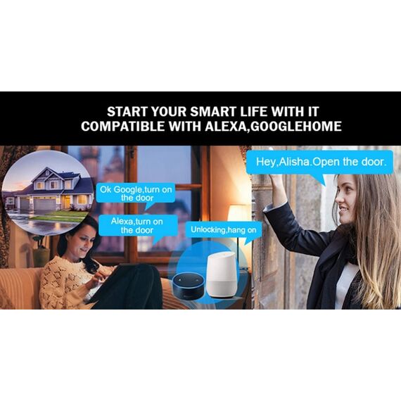 Incuietoare inteligenta DacEnergy©,  pentru hotel, apartament, motel, deblocare Aplicatie TTLock , TTHotel ,  Card RFID, Cheie, culoare negru-argintiu, Culoare: Negru, Argintiu-poza 12-Dacenergy.ro