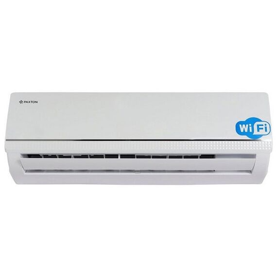 ​Aparat aer conditionat Paxton, capacitate de racire de 18000 BTU, R32, Wi-Fi, inverter, functie incalzire, dezumidificare, afisaj LED, mod de noapte, mod Turbo, auto-curatare, alb-Dacenergy.ro