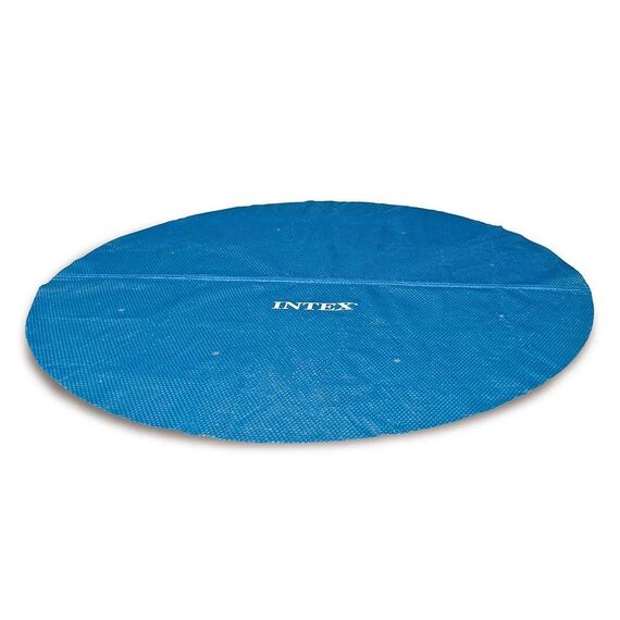 ​Prelata solara pentru piscina Intex, grosimea 150g/m², ajuta la incalzirea si mentinerea temperaturii apei, 457 cm, albastru-Dacenergy.ro