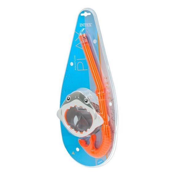 ​Set de scufundari Intex pentru copii, masca si tub, 3 pana la 8 ani, in forma de rechine-poza 2-Dacenergy.ro