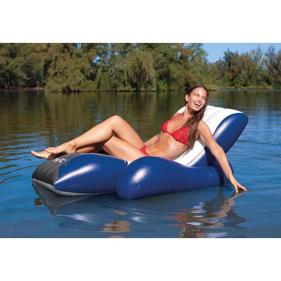 Sezlong gonflabil Intex, pentru apa, din vinil, design special, 2 camere de aer, o persoana, 180 x 135 cm-poza 2-Dacenergy.ro
