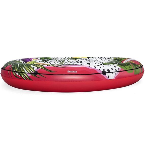 ​Saltea gonflabila de plaja Bestway, fabricata din material PVC, aspect maiestuos si frumos, cu fructe, sarcina maxima 180 kg, 2 persoane, 188 x 188 cm-poza 3-Dacenergy.ro