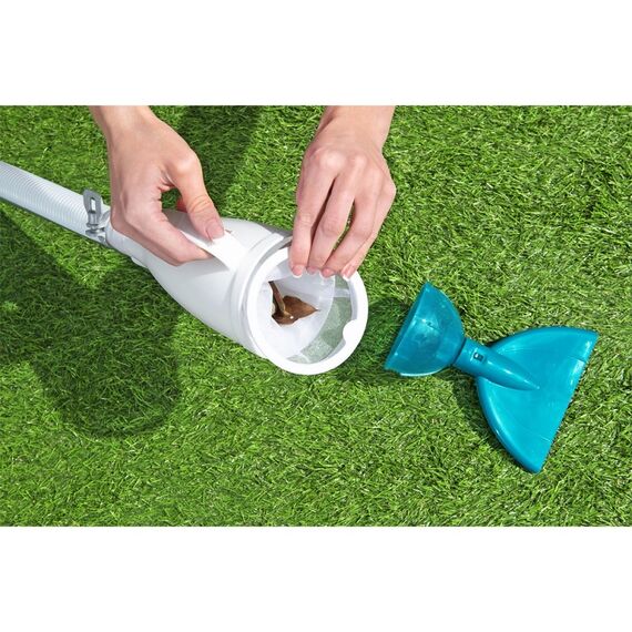 ​Kit intretinere piscina Bestway, suprateran, aspirator piscina, sac colector si accesorii curatare, 224 cm-poza 3-Dacenergy.ro