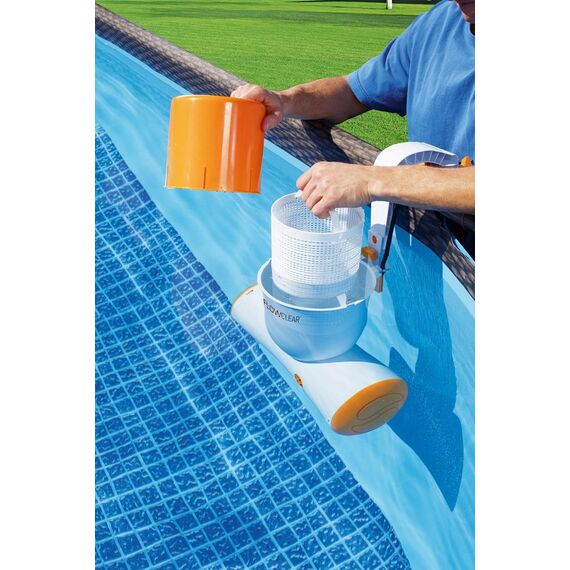 ​Skimmer cu pompa Bestway, capacitate de 2574 l, pentru adunarea si eliminarea resturilor de la suprafata piscinei si filtrare apei-poza 3-Dacenergy.ro