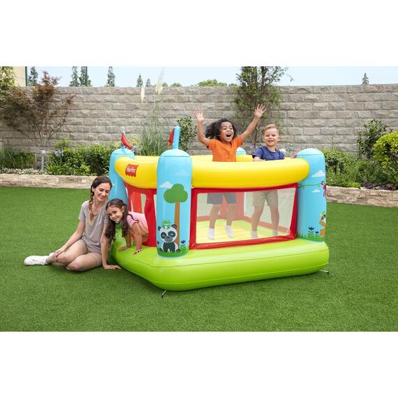 ​Centru de joaca pentru copii Bestway , confectionat din PVC, in forma de castel colorat de basm, cu turnuri gonflabile, 175 x 173 x 135 cm-poza 3-Dacenergy.ro