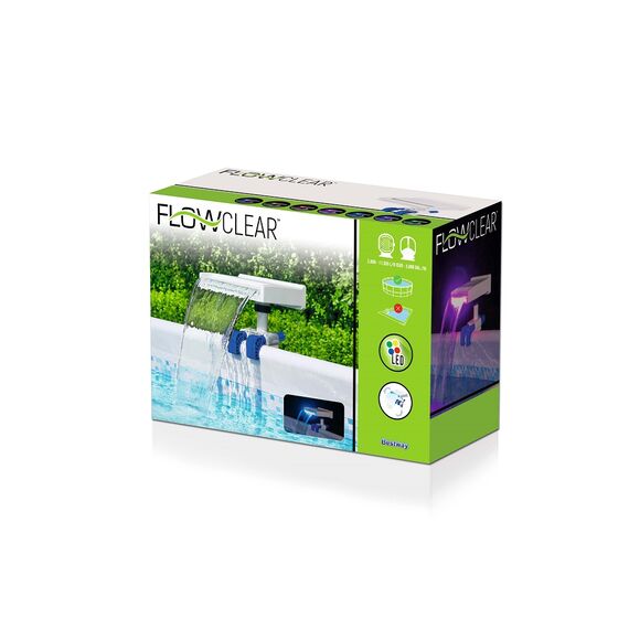 Cascada de apa Bestway, cu LED multicolor, pentru piscine supraterane, 8 moduri de functionare, protectie IP67-poza 3-Dacenergy.ro