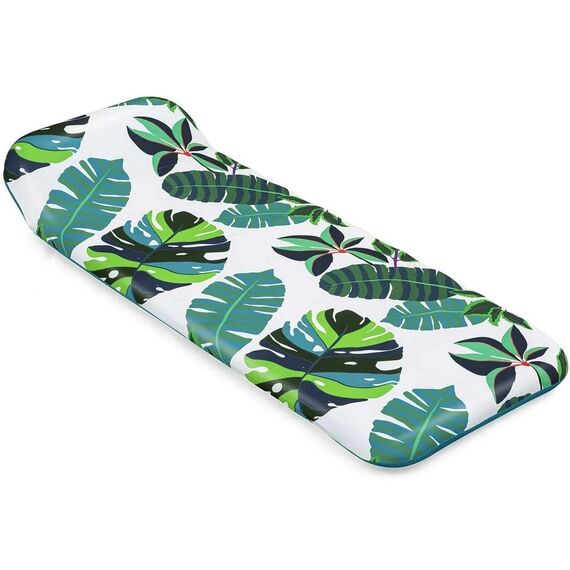 ​Saltea gonflabila de plaja Bestway, fabricata din material PVC, material textil cu protectie UV, 183 x 73 cm, cu model, verde-poza 4-Dacenergy.ro