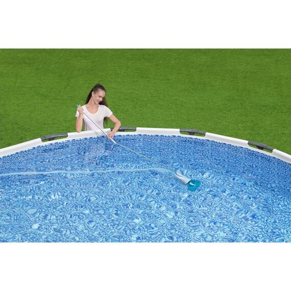​Kit intretinere piscina Bestway, suprateran, aspirator piscina, sac colector si accesorii curatare, 224 cm-poza 4-Dacenergy.ro