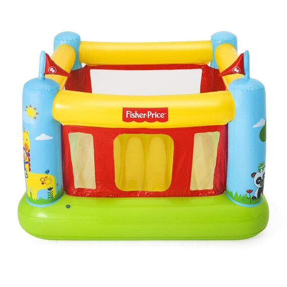 ​Centru de joaca pentru copii Bestway , confectionat din PVC, in forma de castel colorat de basm, cu turnuri gonflabile, 175 x 173 x 135 cm-poza 4-Dacenergy.ro