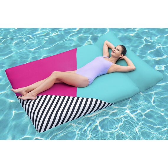 ​Saltea gonflabila, pentru plaja, confectionata din vinil, 1 persoana, greutate maxim 90 kg, 200 x 129 cm, multicolor-poza 4-Dacenergy.ro
