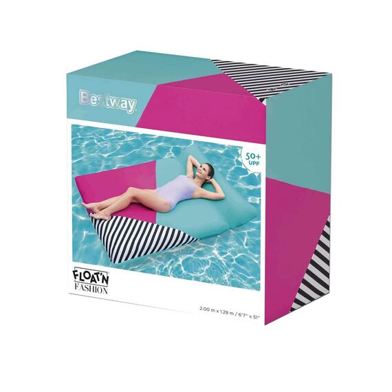 ​Saltea gonflabila, pentru plaja, confectionata din vinil, 1 persoana, greutate maxim 90 kg, 200 x 129 cm, multicolor-poza 5-Dacenergy.ro