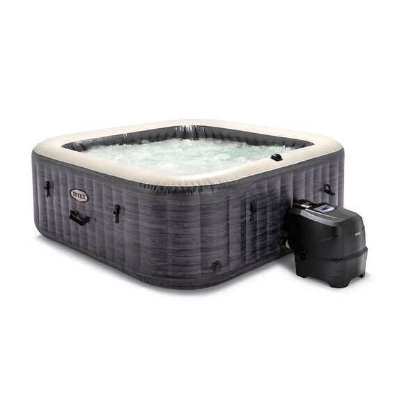 ​Piscina gonflabila cu hidromasaj Intex, jacuzzi, 6 persoane, cu aplicatie, panou de control electronic, apa incalzita pana la 40°, 2 tetiere, lampa LED, 1098 litri, 196 x 71 cm-poza 6-Dacenergy.ro
