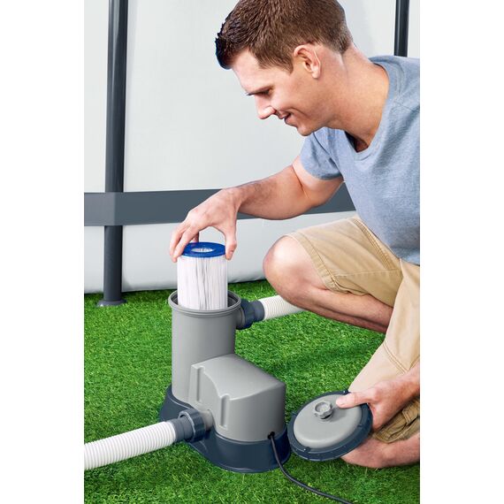 Pompa filtrare apa piscina Bestway, 110 W, 220-240 V, debit 5.67 mc/h, 35 x20.7 x30.7 cm-poza 6-Dacenergy.ro
