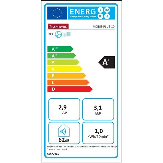 Aparat aer conditionat portabil, racire, auto, ventilatie si dezumidiﬁcare, functie fresh, Sleep, Follow Me, 10000 BTU, A+, alb, Capacitate generala	: 10000 BTU, Culoare unitate interna	: Alb-poza 7-Dacenergy.ro