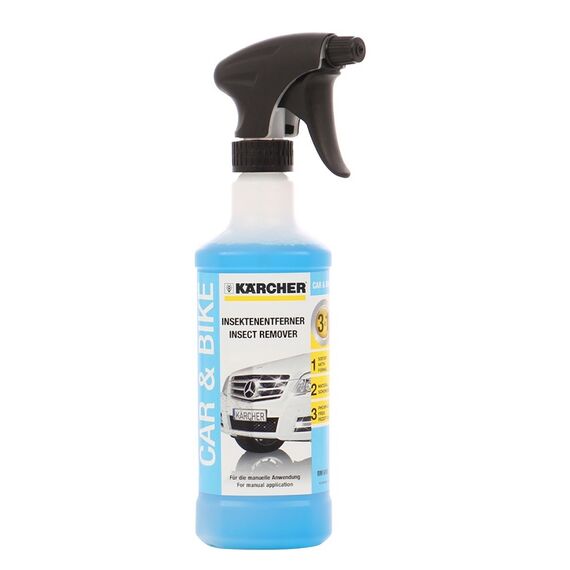 ​Detergent auto Karcher, indeparteaza delicat insectele de pe suprafetele vopsite, grilajele radiatoarelor, oglinzile laterale, panouri si suprafete din plastic, 500 ml-Dacenergy.ro