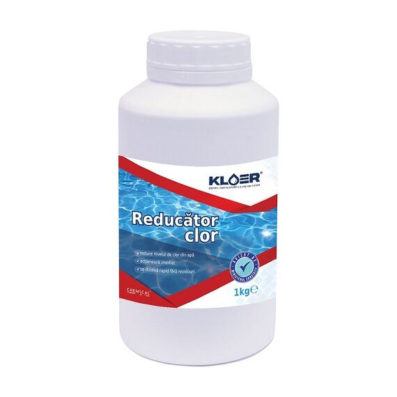 Reducator clor Kloer, solid, pentru apa piscina, 1 kg-Dacenergy.ro