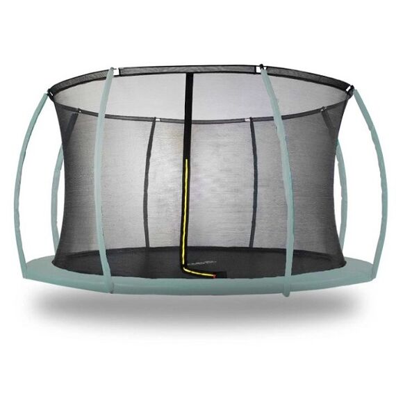 ​Plasa interioara pentru trambulina, cu fermoar, fabricata din polietilena, potrivit pentru trambuline cu diametru de 427 - 435 cm, 8 stalpi-Dacenergy.ro