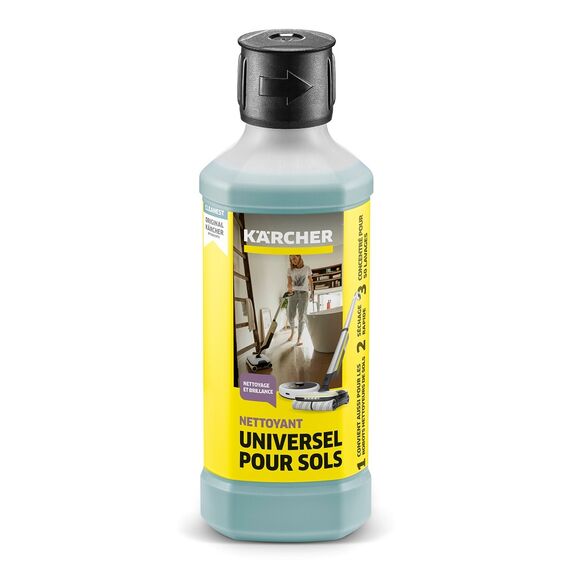 ​Detergent lichid Karcher, pentru piatra, PVC, linoleum sau parchet, miros proaspat, de citrice, compaibil cu aparat de curatat podele Karcher FC 3, FC 4, FC 5, FC 7-poza 2-Dacenergy.ro