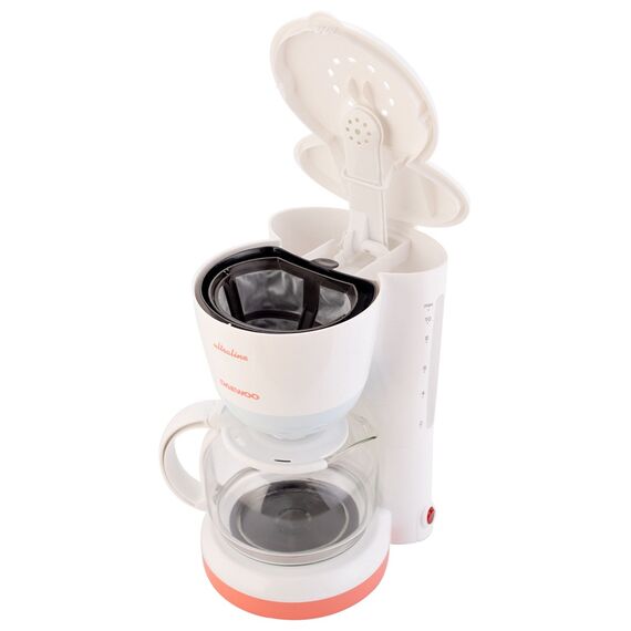 Cafetiera, 900 W, 1.25 litri, capacitate 15 cesti, filtru permanent extractabil, functie mentinere la cald, indicator nivel apa, alba-poza 3-Dacenergy.ro