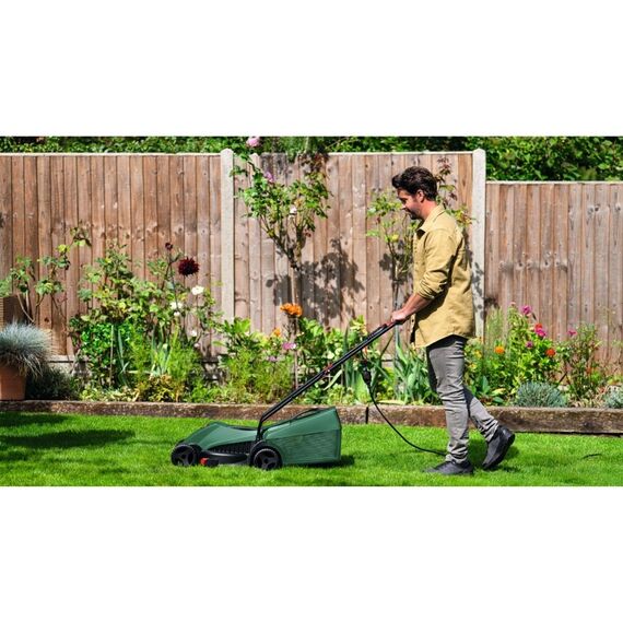 ​Masina de tuns iarba Bosch, motor electric, 1200 W, latime de taiere de 32 cm, tehnologia GrassCombs, capacitate sac colector 31 l-poza 4-Dacenergy.ro