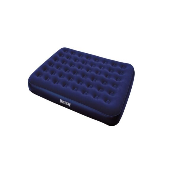 Saltea gonflabila, dimensiuni 191 x 137 x 22 cm, 2 persoane, include petic pentru reparatii, culoare albastru-Dacenergy.ro