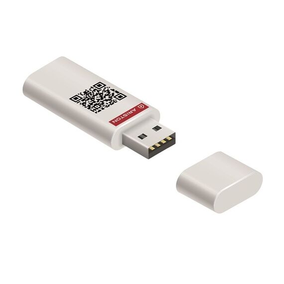 ​Modul Wi-Fi Ariston, pentru aparat aer conditionat, un control avansat si eficient al climatizarii, alb-Dacenergy.ro