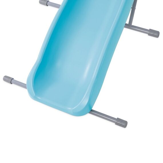 ​Tobogan copii Intex, fabricat din polipropilena, scara metalica, rezistent la apa, 196 x 84 x 119 cm, culoarea albastru si gri-poza 2-Dacenergy.ro