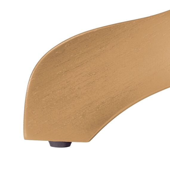 ​Masa de sufragerie DacEnergy©, fabricata din MDF furniruit cu lemn masiv de cauciuc, forma rotunda, 106 x 106 x 75,8 cm, stejar deschis, Culoare: Stejar deschis-poza 2-Dacenergy.ro