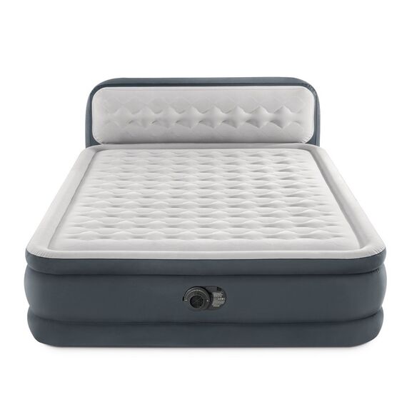 ​Saltea gonflabila Intex, pentru camping, tehnologia Fiber-Tech, spatar integrat, interior / exterior, greutatea maxima admisa 272 kg, 152 x 236 x 86 cm, cu pompa-poza 3-Dacenergy.ro