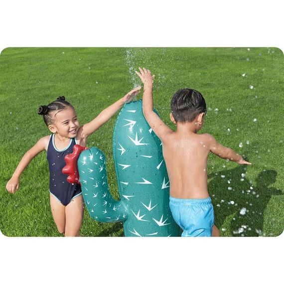 ​Pulverizator gonflabil Bestway, PVC, fantana incorporata, in forma de cactus, centru de divertisment, 104 x 74 x 56 cm, verde-poza 3-Dacenergy.ro