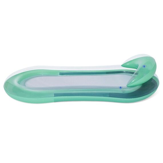 ​Saltea de inot Bestway, din material PVC durabil, spatar si cotiere mari, tetiera gonflabila, 160 x 84 cm, verde-poza 5-Dacenergy.ro