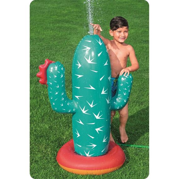 ​Pulverizator gonflabil Bestway, PVC, fantana incorporata, in forma de cactus, centru de divertisment, 104 x 74 x 56 cm, verde-poza 6-Dacenergy.ro