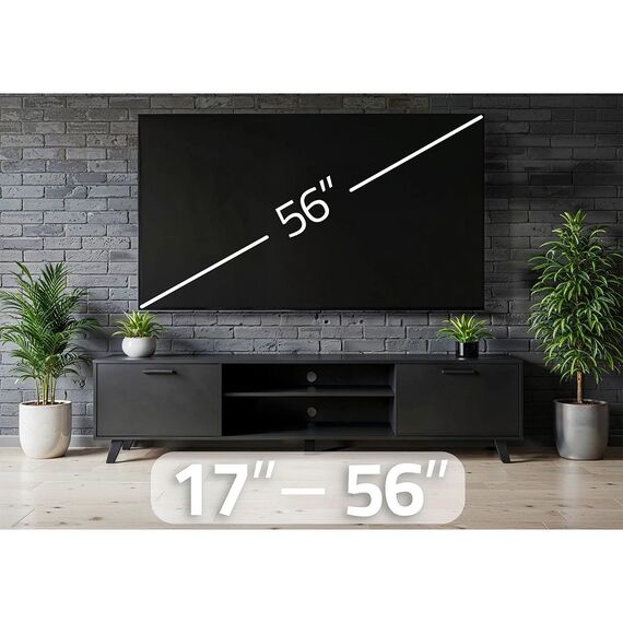 ​Suport TV cu doua brate Humberg, pentru ecrane de 17-56 de inci, 35 kg, kit complet de asamblare, reglarea verticala de la -5° la 8°, rotatia de pana la 180°-poza 8-Dacenergy.ro