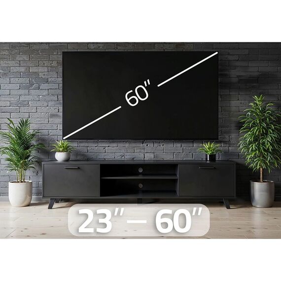 ​Suport TV cu doua brate Humberg, pentru ecrane de 23-60 de inci, 45 kg, kit complet de asamblare, reglarea verticala de la -8° la 12°, rotatia de pana la 120°-poza 9-Dacenergy.ro
