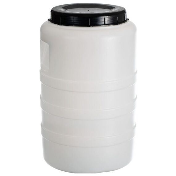 Bidon, realizat din polietilena de inalta densitate, 28 x 46 cm, capacitate de 25 litri, cu un capac cu inchidere prin filetare, alb, Capacitate: 25 l-Dacenergy.ro
