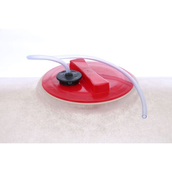 Butoi fibra de sticla, pentru vin, capacitatea de 200 de litri, durabil, etans, impermeabil, cu capac, alb, diametru 60 cm, Capacitate: 200 l-poza 3-Dacenergy.ro