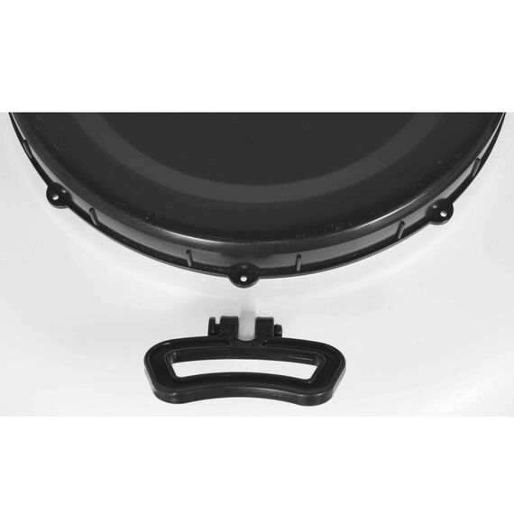 Bidon, confectionat din polietilena, cu presator si robinet, maner incorporat, capac, 71 x 71 x 82 cm, capacitate de 250 litri, Capacitate: 250 l-poza 4-Dacenergy.ro